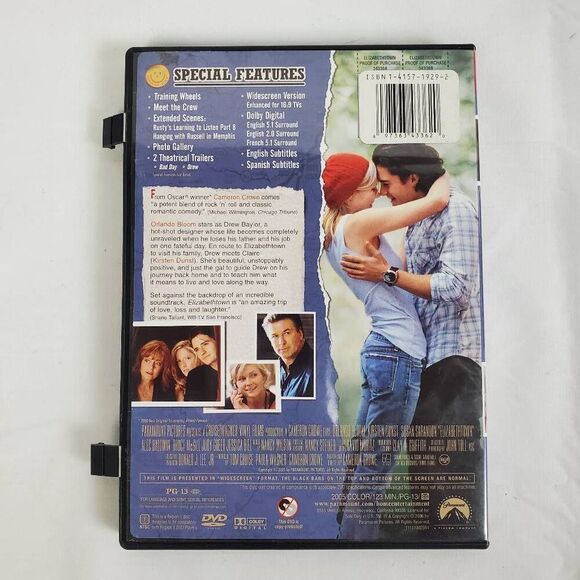 Elizabethtown DVD Widescreen Edition Orlando Bloom Kirsten Dunst Comedy Drama - Picture 3 of 3